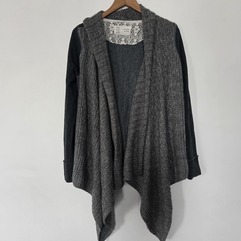 Anthropologie Casado Draped Open Cardigan Sweater